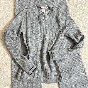 Victoria’s Secret Luxe Cable-Knit Flare Lounge Set